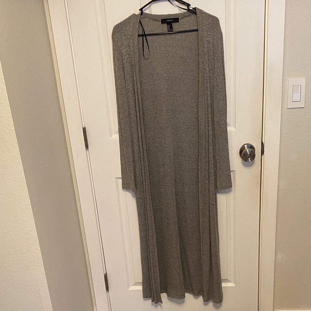 Long cardigan style shirt